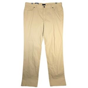 HILTL Dude Mens Contemporary Fit‎ Chino Pants Khaki Size 40x34 Casual Business
